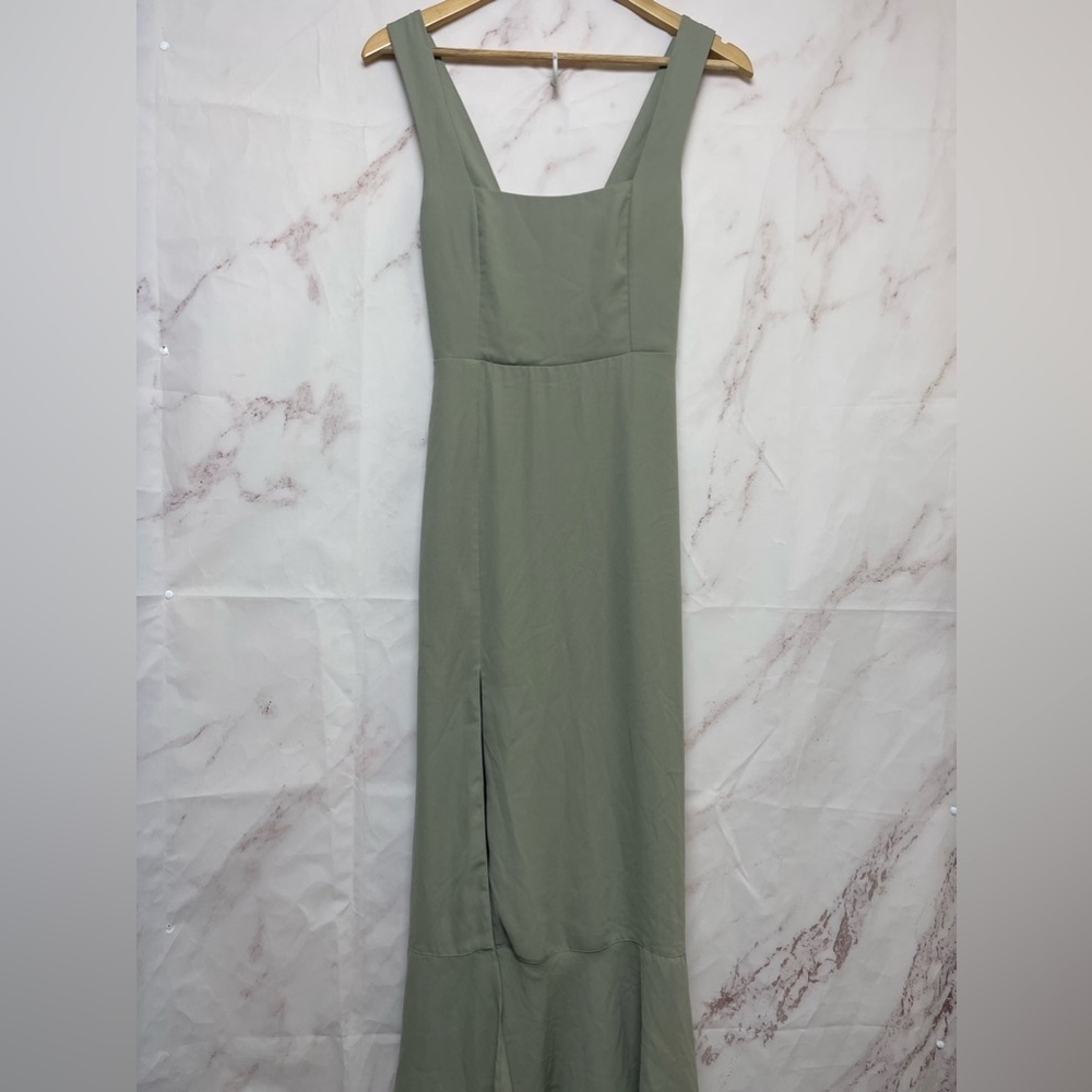 Show Me Your Mumu Ruffle Smocked Claire Midi Bridesmaid Dress - D43